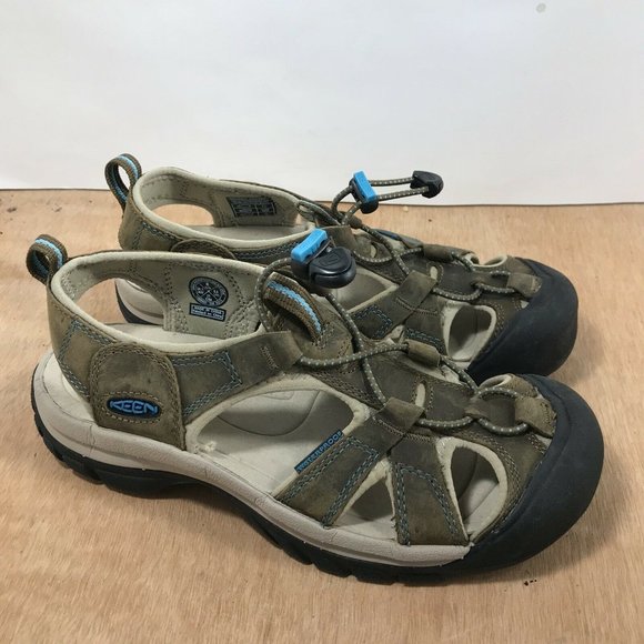 Keen | Shoes | Keen Womens Venice Sandals Size 8 Dark Earth Caribbean Blue  Hiking 03993 | Poshmark
